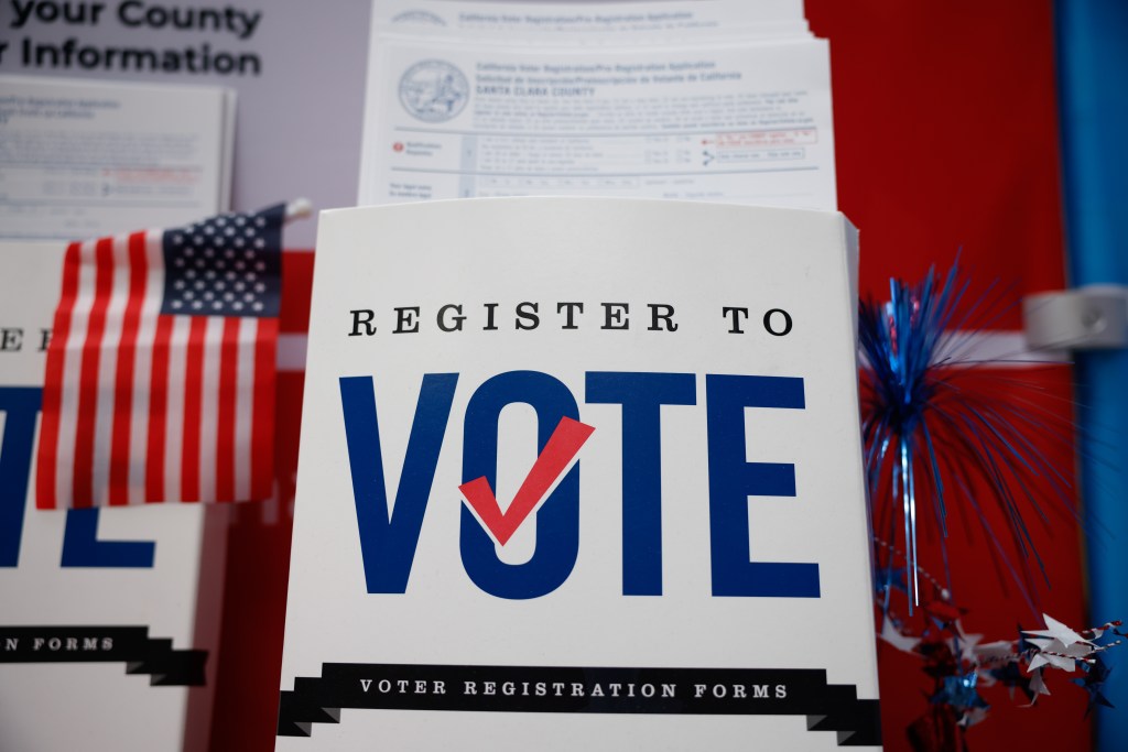 California voter registration for vote-by-mail ends Monday night