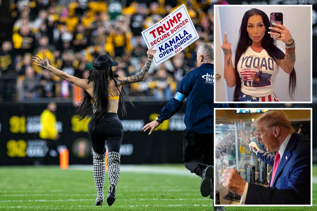 OnlyFans model Claudia Rose ID'd as Trump-sign lady at Jets-Steelers game