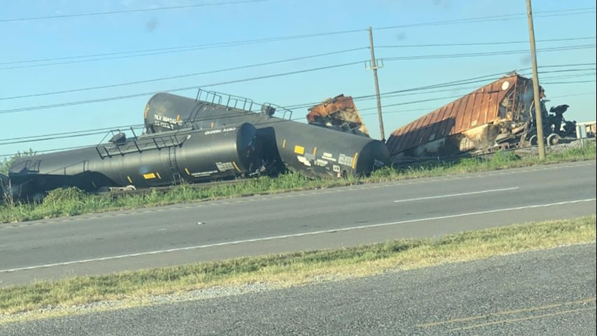 Segment of railroad in Donaldsonville reopens after 17 train cars derailed; cleanup still underway