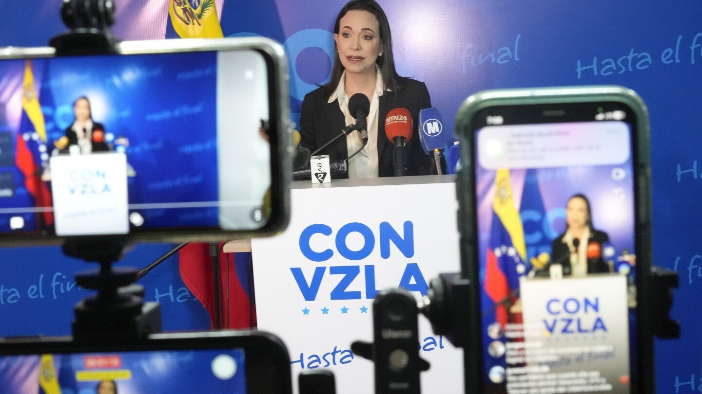 Venezuelan opposition leader urges Colombia's president to recognize her faction's electoral victory