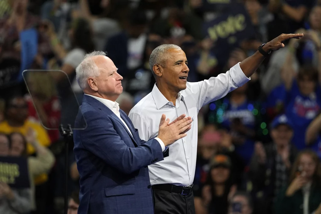 Obama and Walz troll Trump’s McDonald’s visit at Wisconsin rally