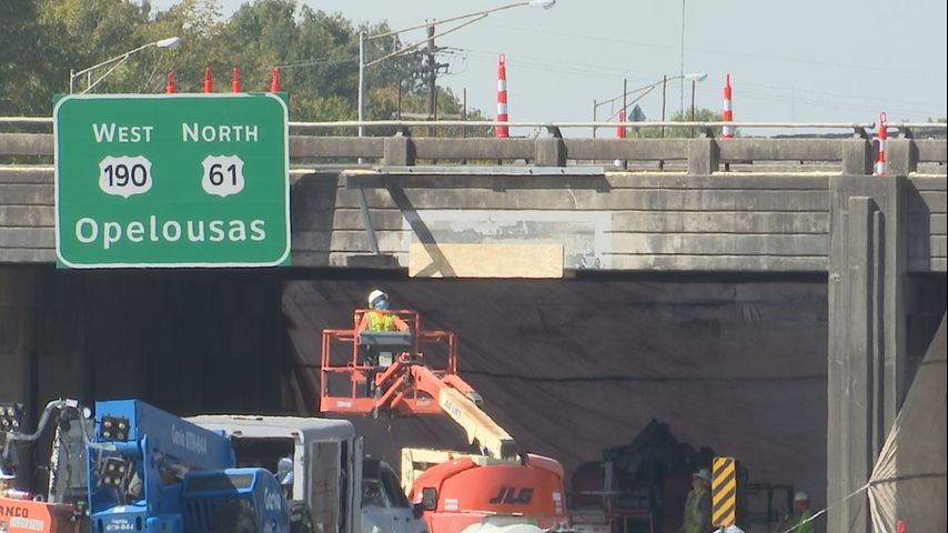 Major repairs underway at Plank Road bridge, drivers on Airline Highway face detours for two weeks