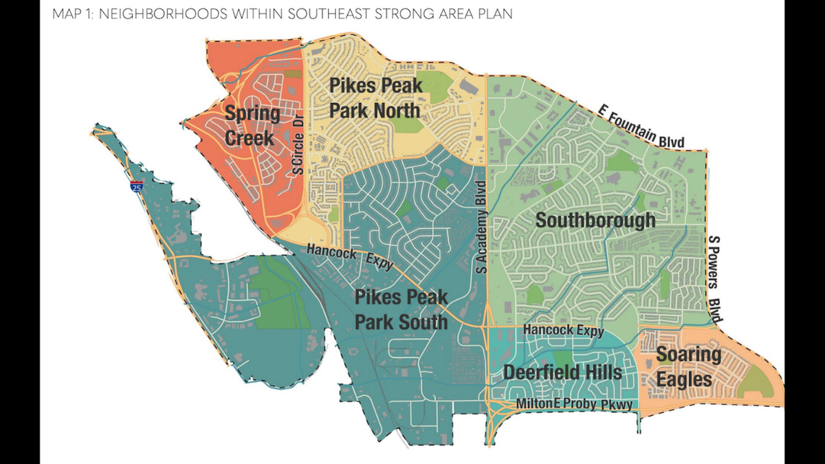 City plans to focus on improving the southeast part of Colorado Springs