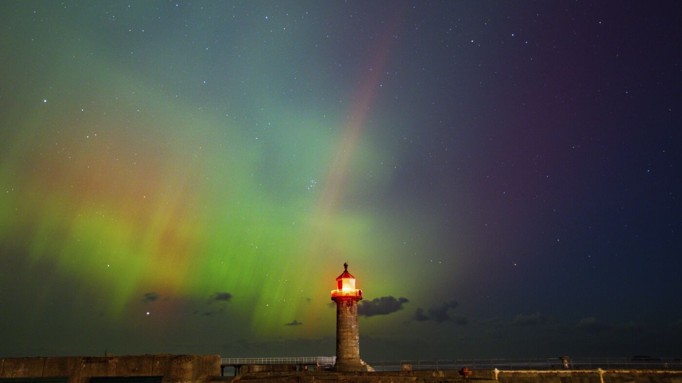 The northern lights dazzle night skies across U.S. and Europe