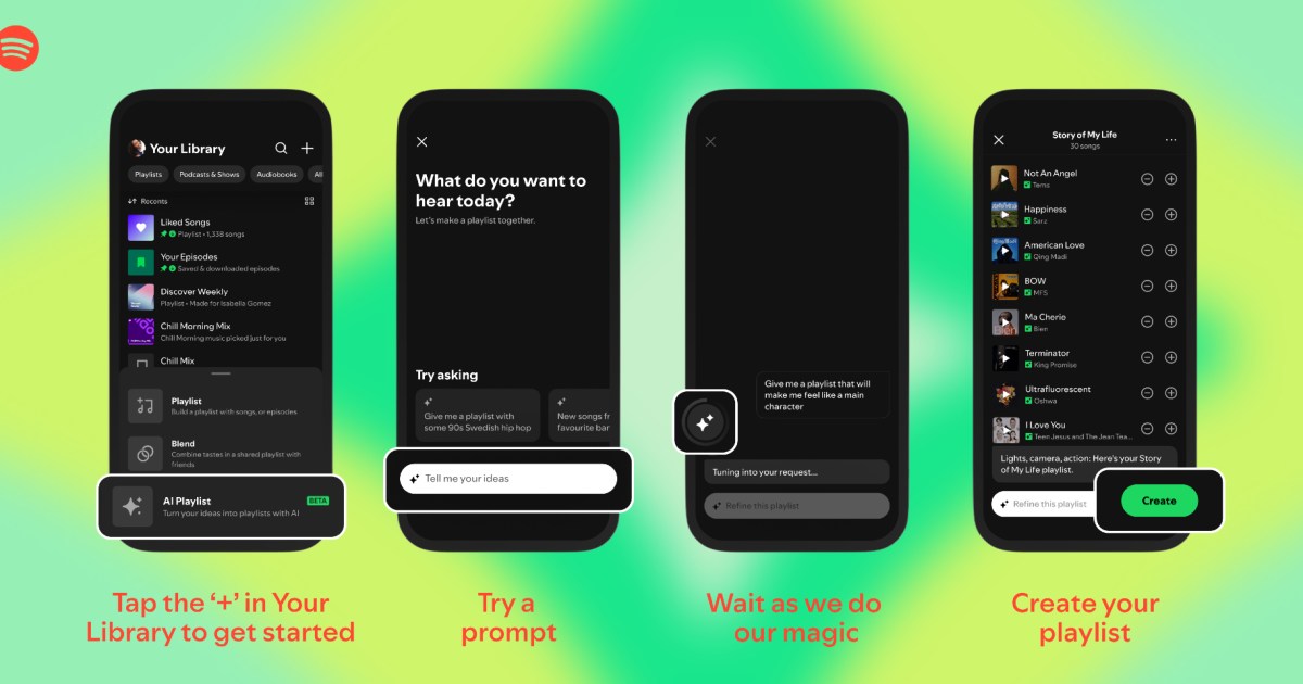 Spotify’s AI Playlist creation tool lands in the U.S., Canada, and beyond