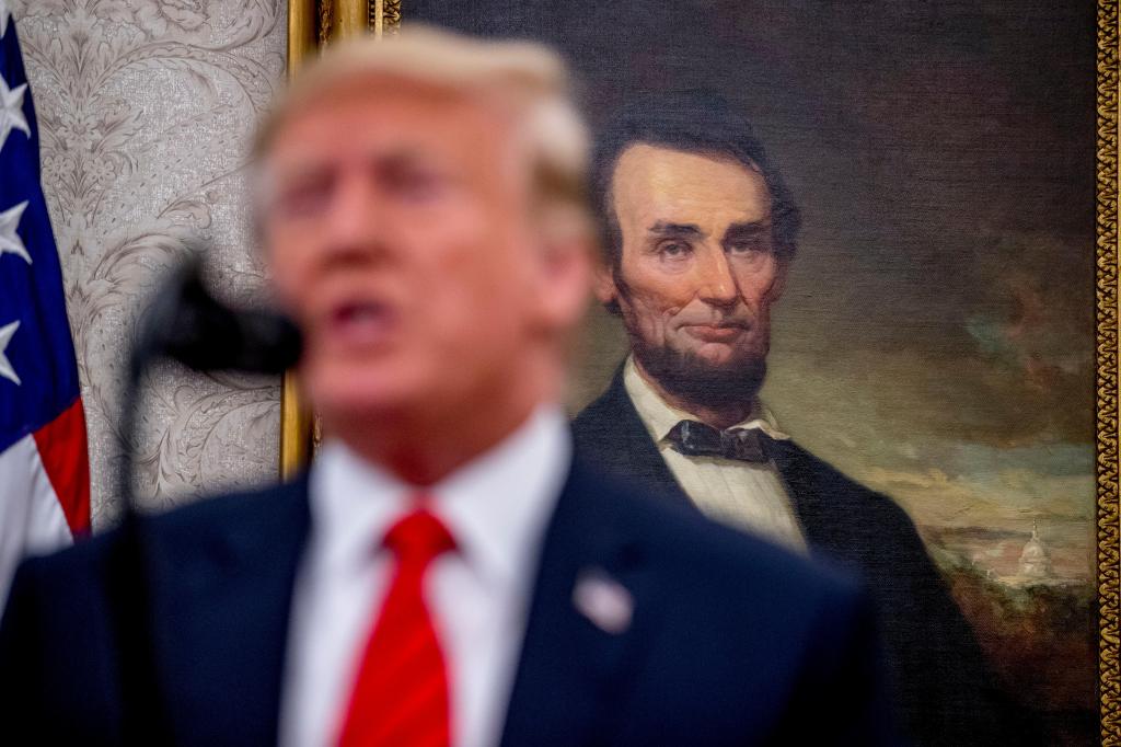 Altogether fitting and proper? Trump repeatedly compares himself to Abraham Lincoln