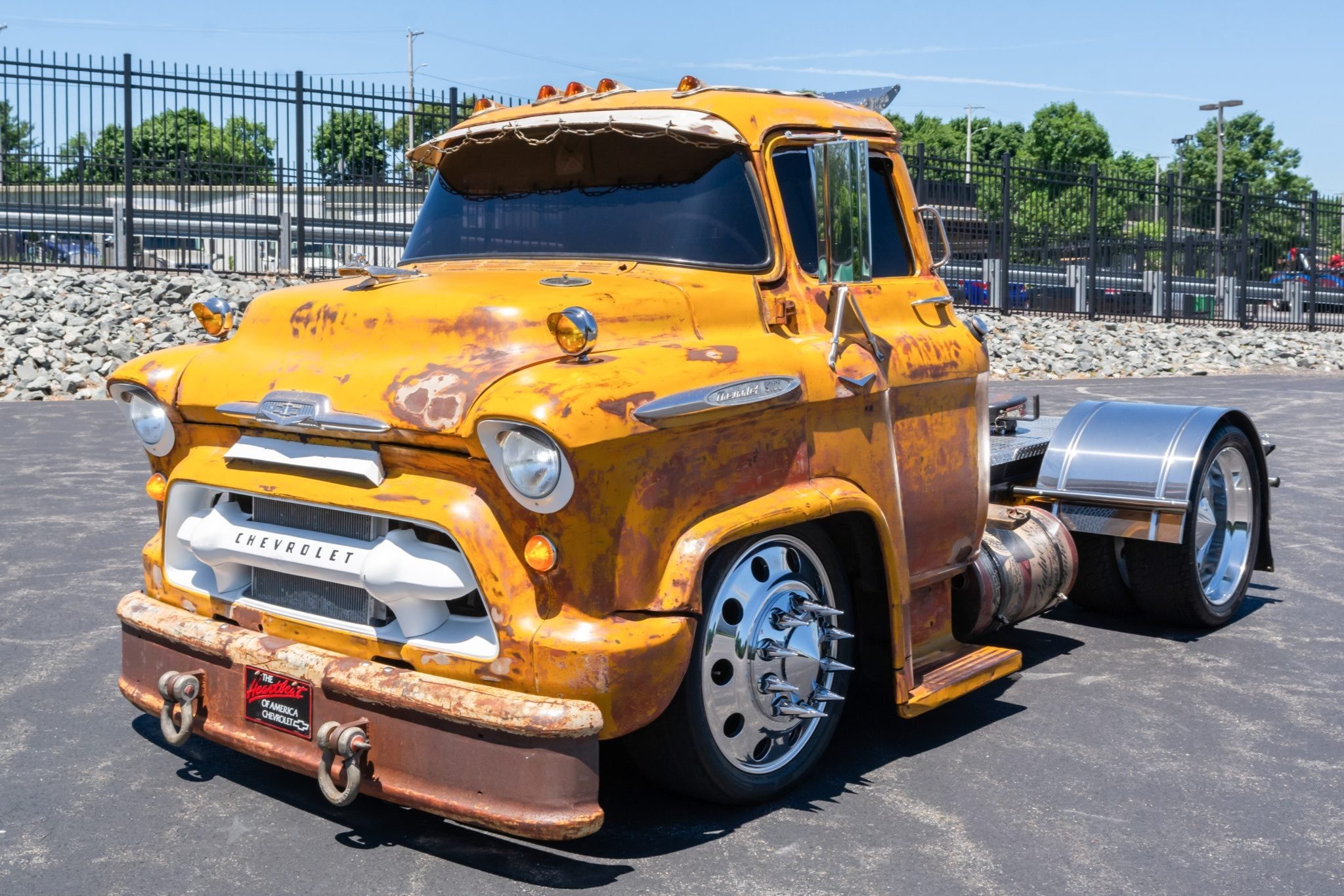 383 Stroker–Powered 1957 Chevrolet 5100 w/Custom Motorized Bicycle at No Reserve