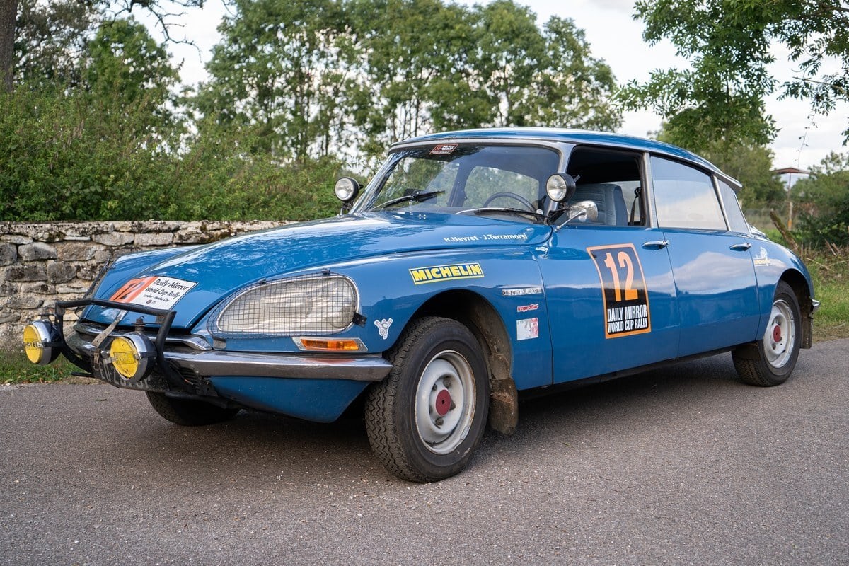 All'asta l'ultima Citroen DS 21 che corse il rally Londra-Città del Messico del 1970