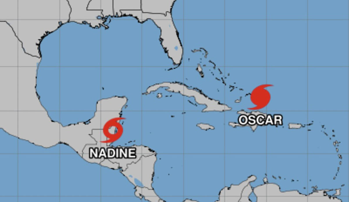 Hurricane Oscar forms; Tropical Storm Nadine makes landfall