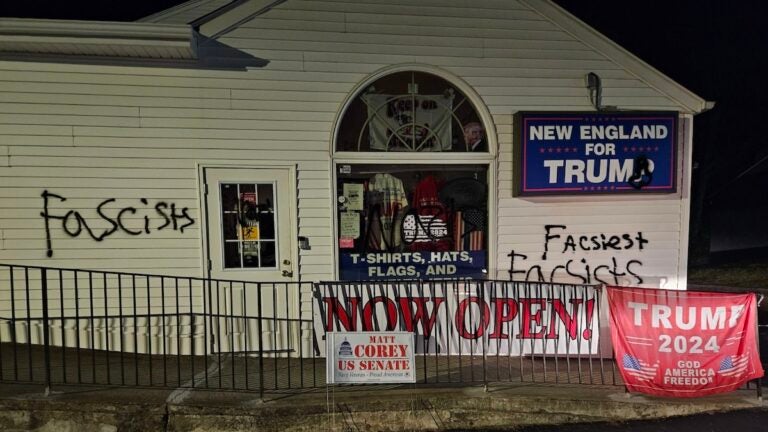 Trump merch store in Connecticut vandalized