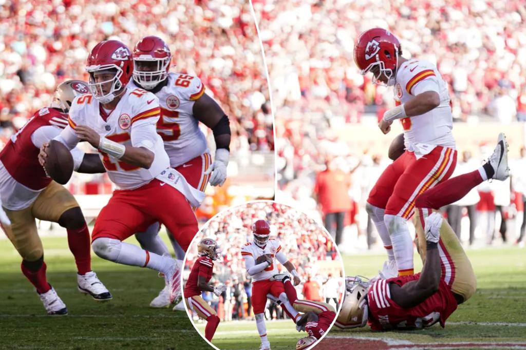 Patrick Mahomes credits 'dad bod' for bruising Chiefs touchdown run