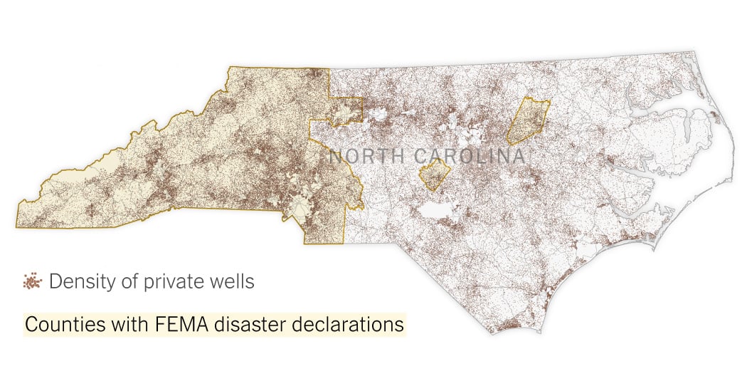 Many Wells in North Carolina Remain Unsafe After Hurricane Helene