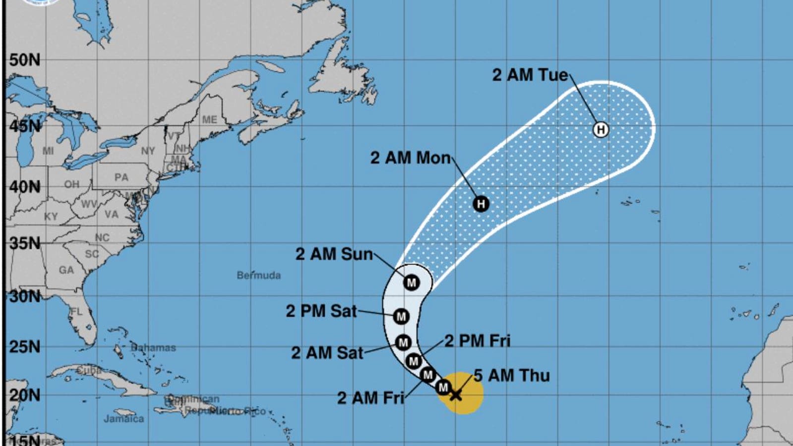 Hurricane Kirk Could Bring Swells And Rip Current To East Coast Sunday