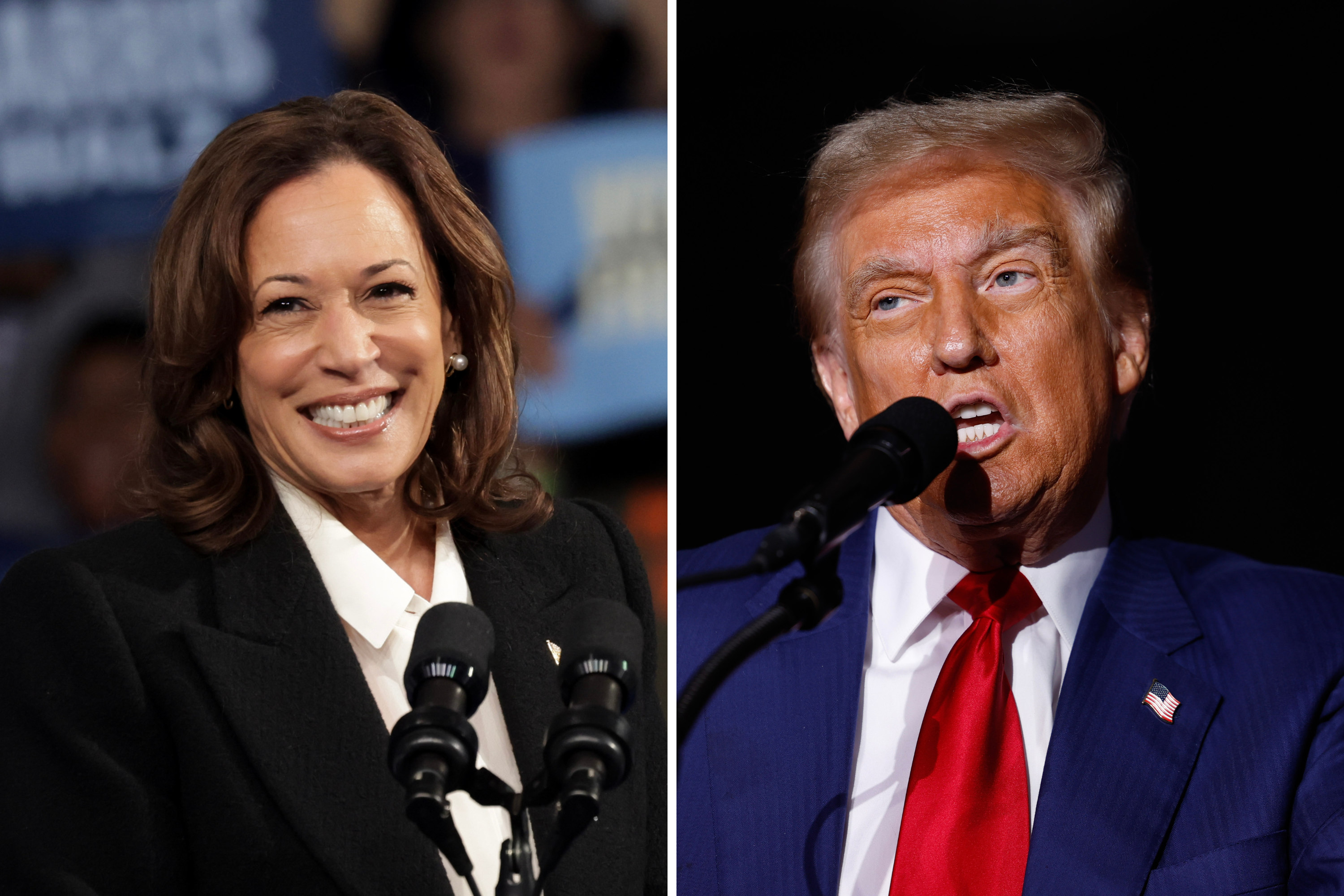 Donald Trump's and Kamala Harris' Michigan Rally Crowd Sizes Compared