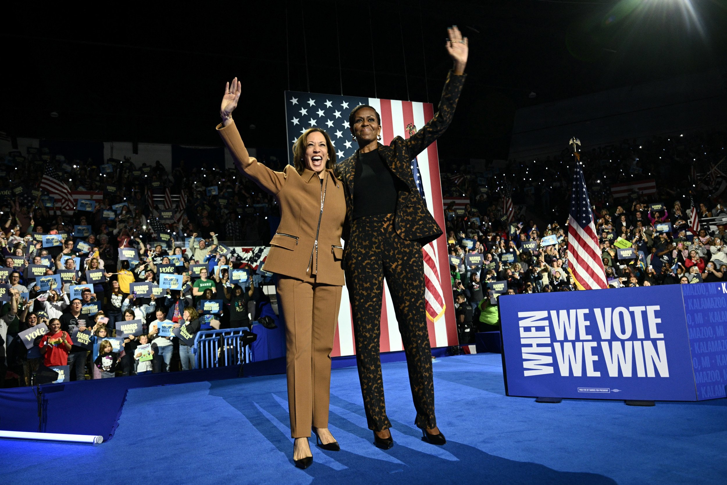 Michelle Obama Mocks Trump for Being 'Too Scared' to Debate Kamala Harris