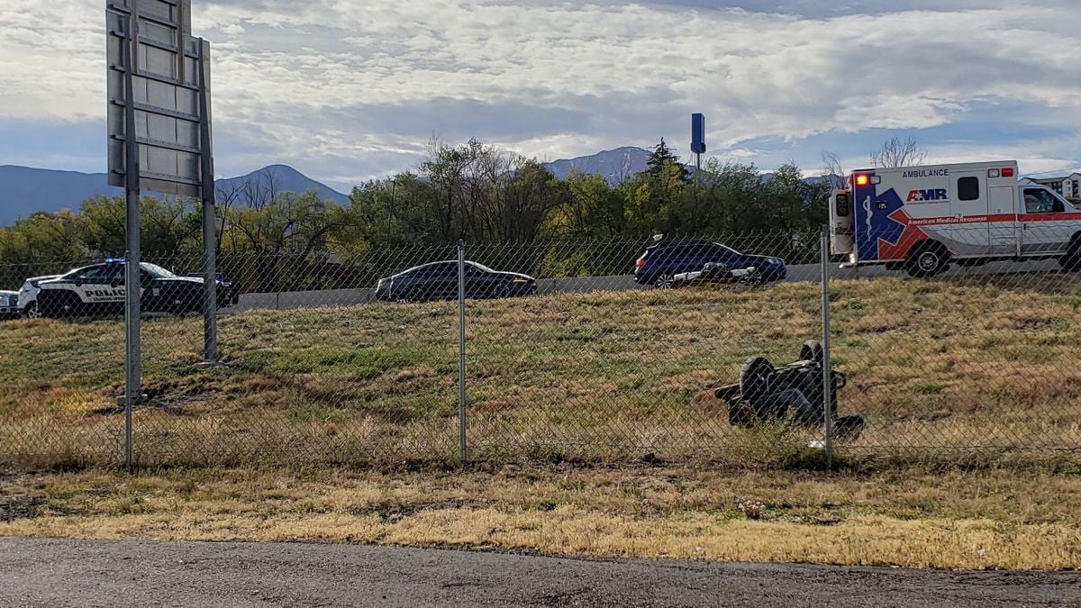 Motorcycle accident off I-25 in Colorado Springs