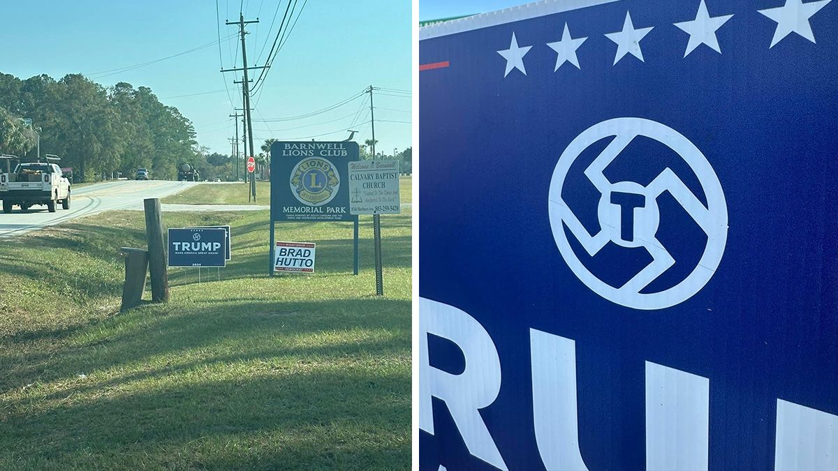 What We Know About Photos of Trump Sign with Swastika in Barnwell, South Carolina