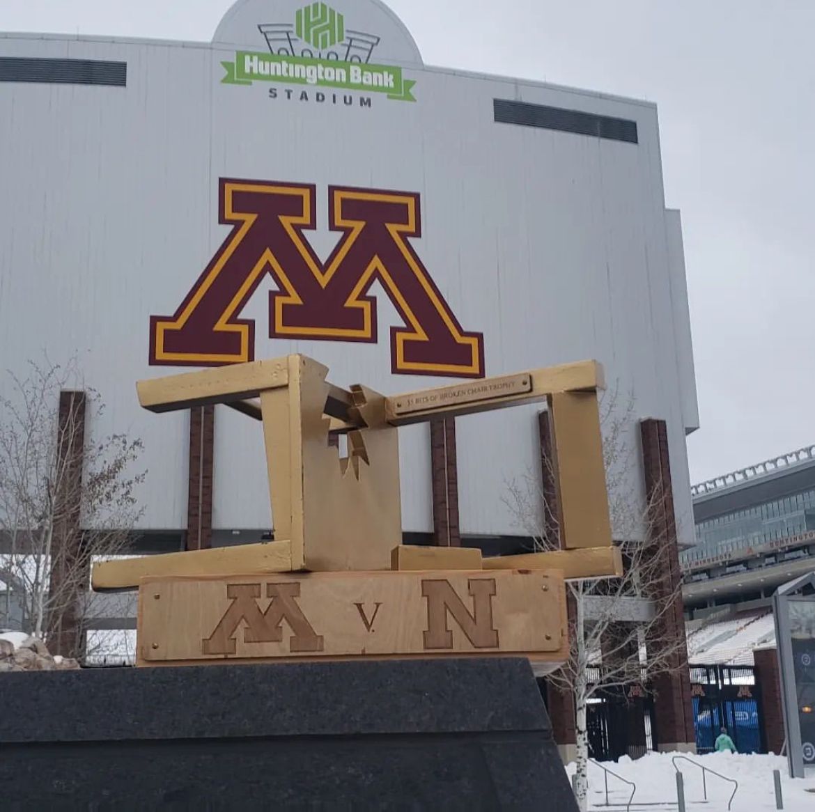 Nebraska Huskers and Minnesota Volleyball to Keep Football Rivalry Alive by Fighting for Famous ‘$5 Bits of Broken Chair Trophy’