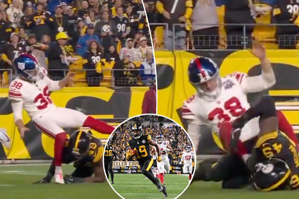 Giants hosed by referees missing Steelers penalty on massive touchdown