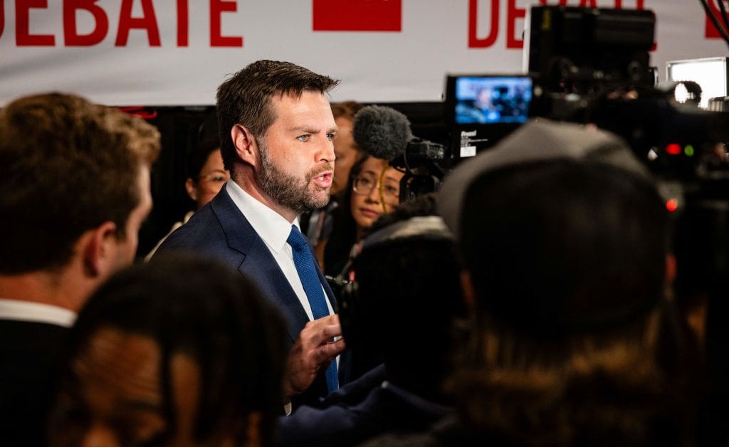 Harris Campaign Highlights J.D. Vance’s Ties to Commentator CNN Pulled for On-Air ‘Racism’