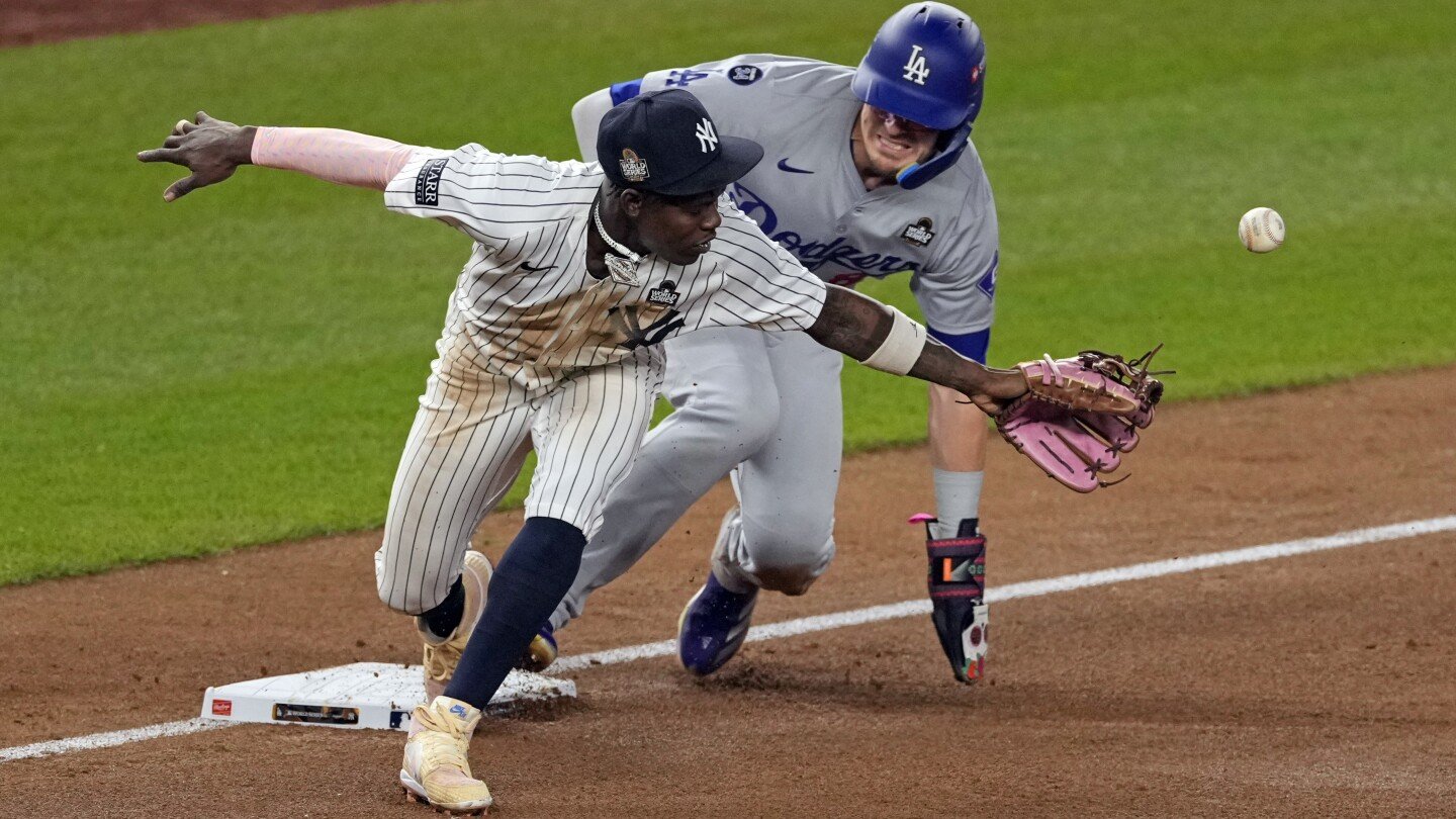 World Series: Dodgers clinch title after Yankees blow 5-run lead