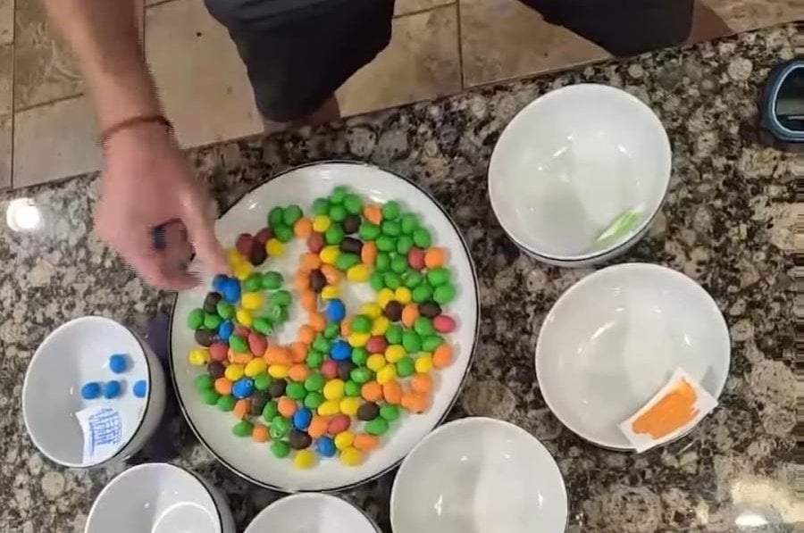 Idaho man breaks world record for sorting Peanut M&M's