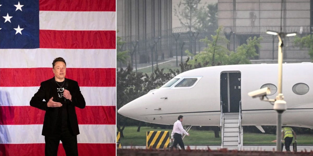 Flight logs show Elon Musk's private jets are busy hitting swing states as he campaigns for Trump