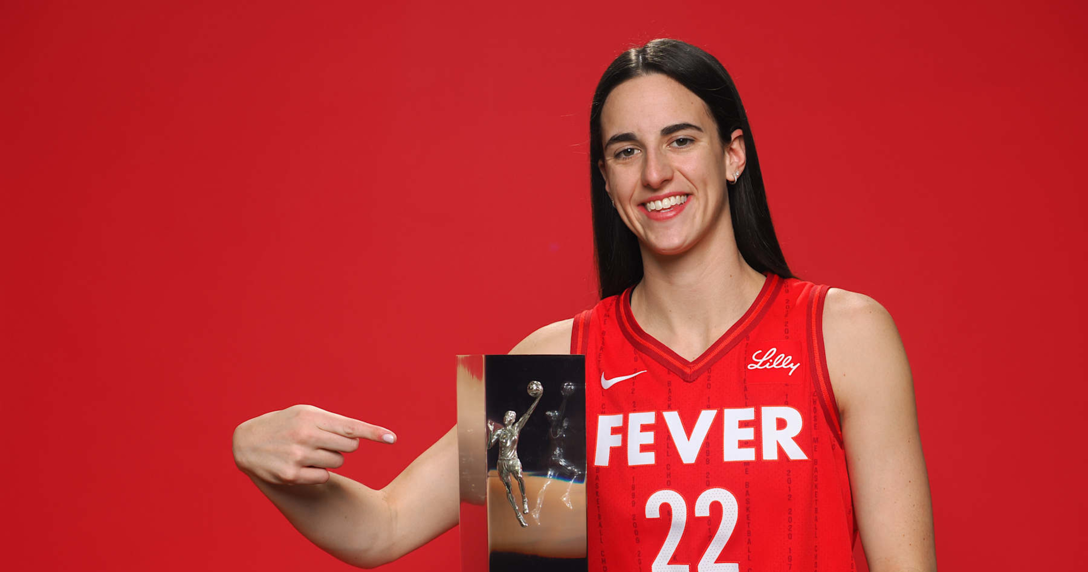 Caitlin Clark Honored By Fever for Historic WNBA Rookie Season in Photos, Videos