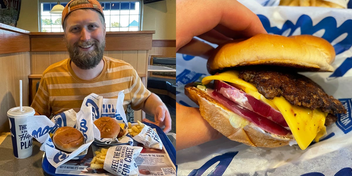 My husband and I don't eat much fast food, but we went to Culver's for the first time and loved our $42 meal