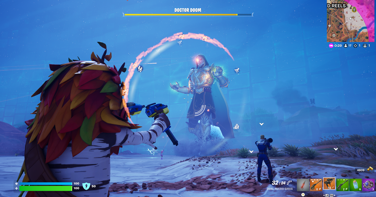 Fortnite live event sees 5.6m players defeat Doctor Doom in hour-long battle