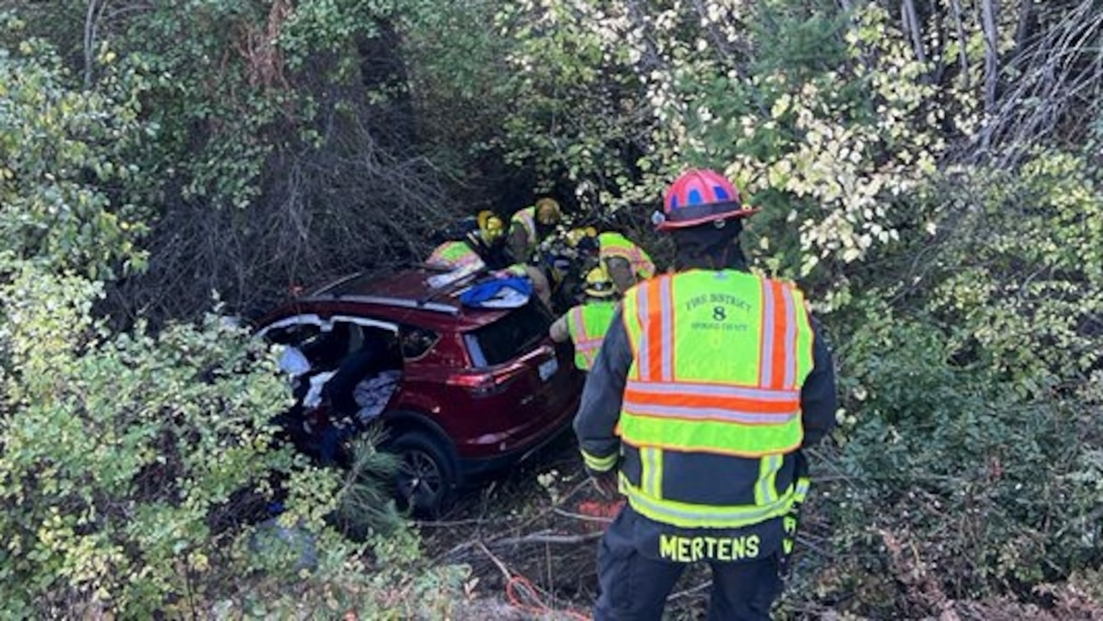 Uber driver rescued 12 hours after plunging into ravine