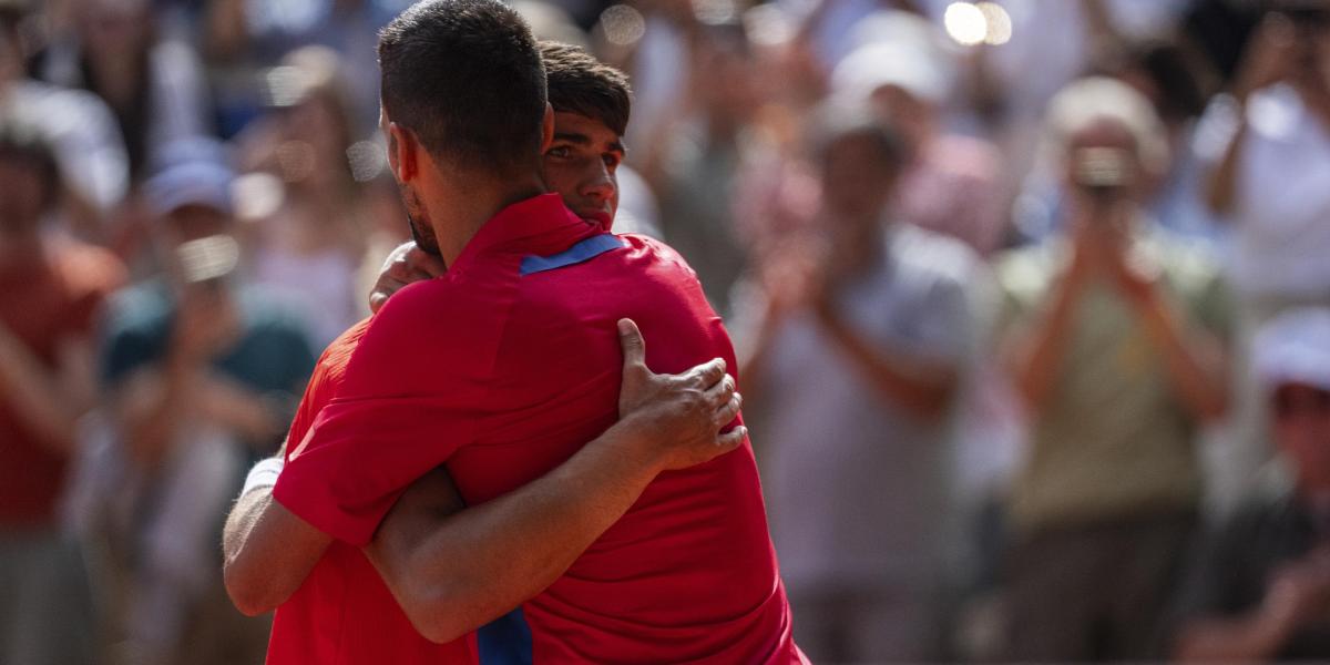 Así ha sido el reencuentro de Alcaraz y Djokovic: "¿Dónde os metéis?"