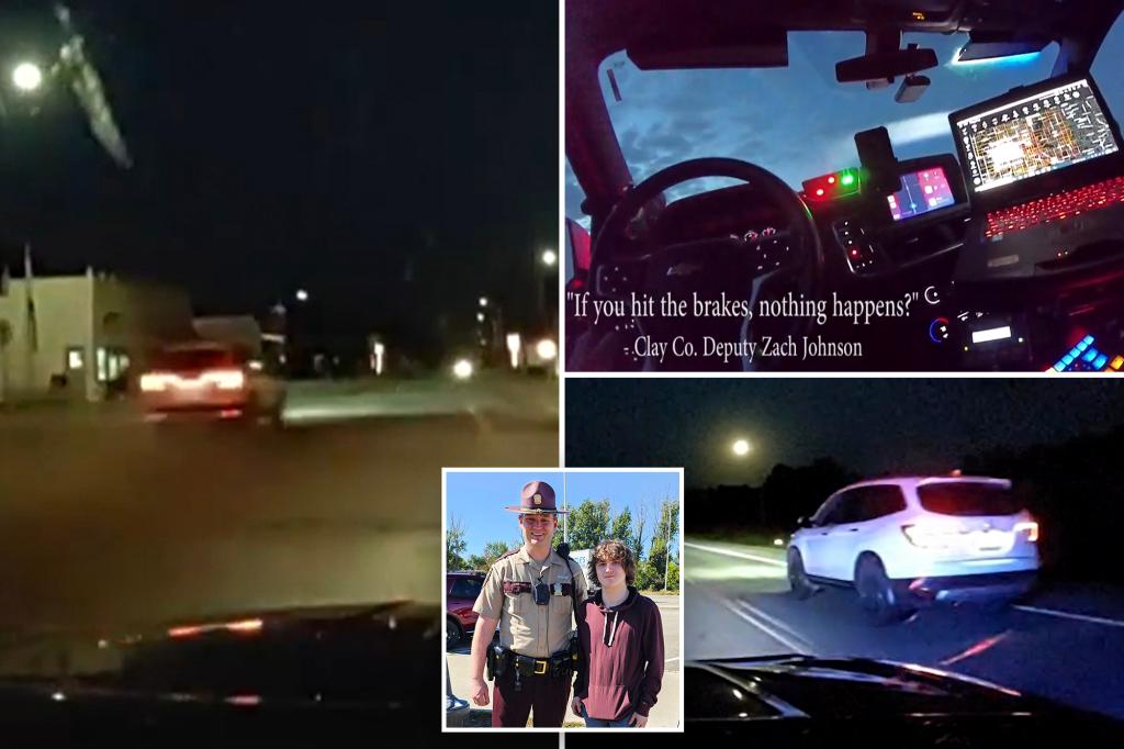 North Dakota teen’s runaway car speeds up to 120 mph before trooper’s daring rescue in ‘last-ditch’ plan to avoid horrifying disaster