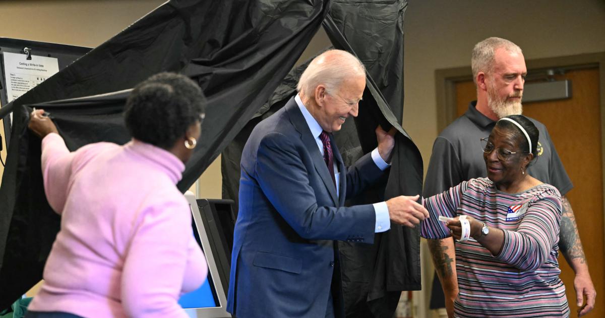 Biden casts early vote for president in Delaware with Election Day over a week away