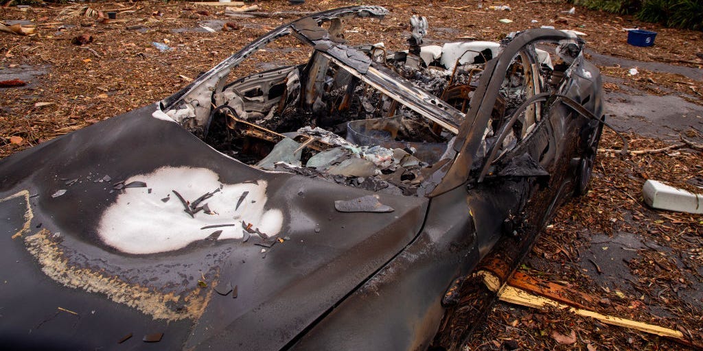 Viral videos of EVs catching fire after Hurricane Helene raise safety concerns in Florida