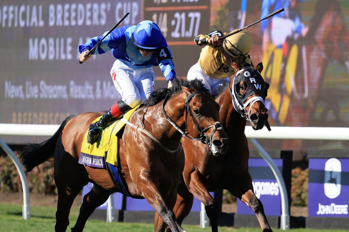 Baffert takes early lead on Road to Kentucky Derby with 1-2 finish in Breeders' Cup Juvenile