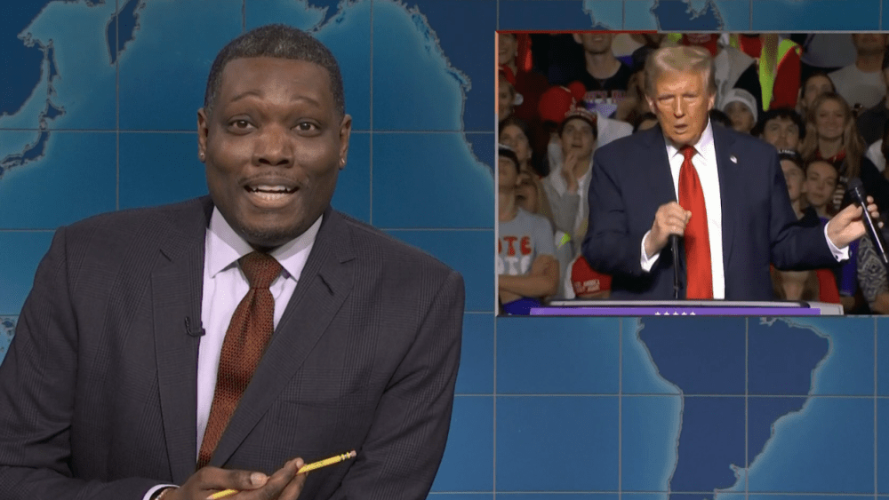 'Weekend Update' Mocks Trump's X-Rated Rally Motion on Election Eve