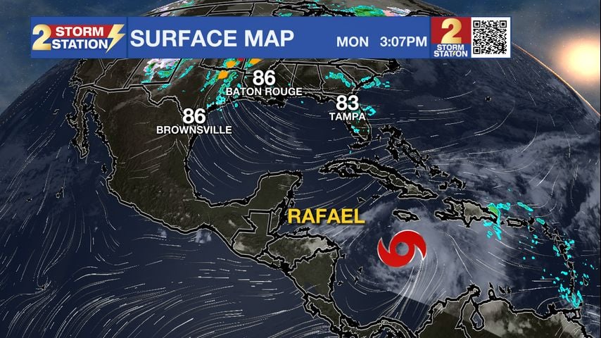 Monday PM Forecast: No sign of cooler weather; Rafael forms in the Caribbean