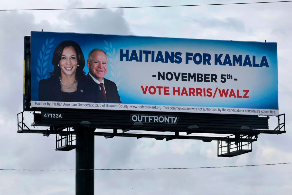 Democrats mount late-stage campaign to court Florida Haitians to reject Trump, vote for Harris