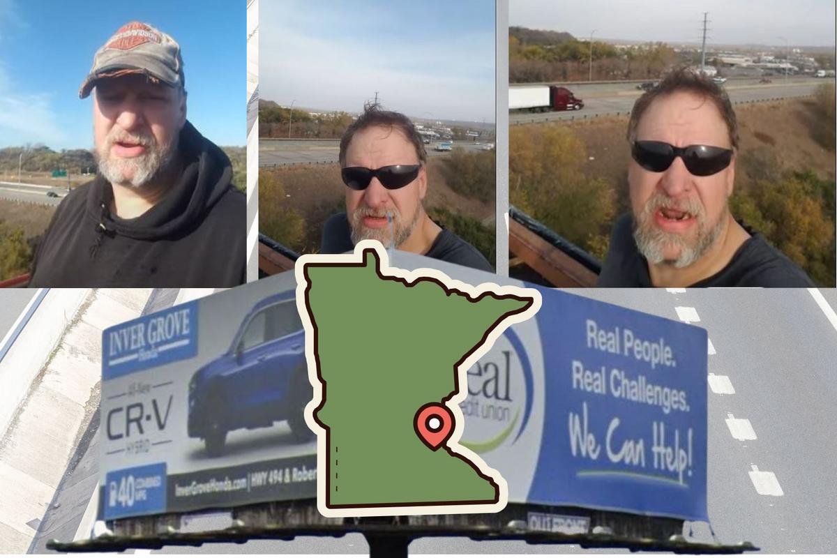 Man In Minnesota Stages Month-Long Protest On Billboard