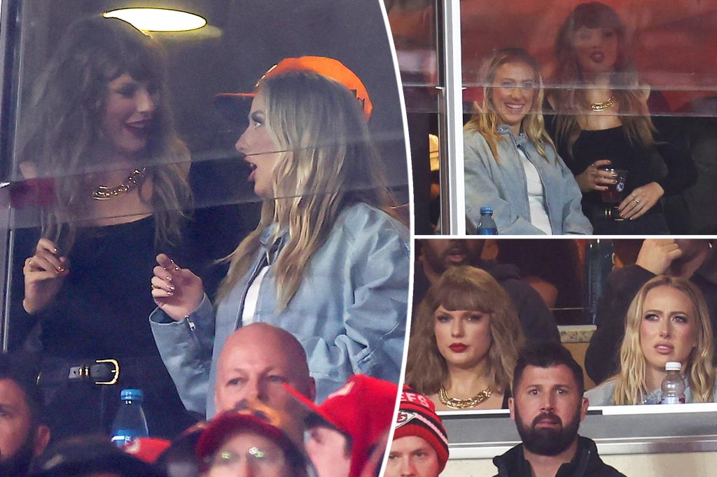 Taylor Swift, Brittany Mahomes cheer on Chiefs before Election Day