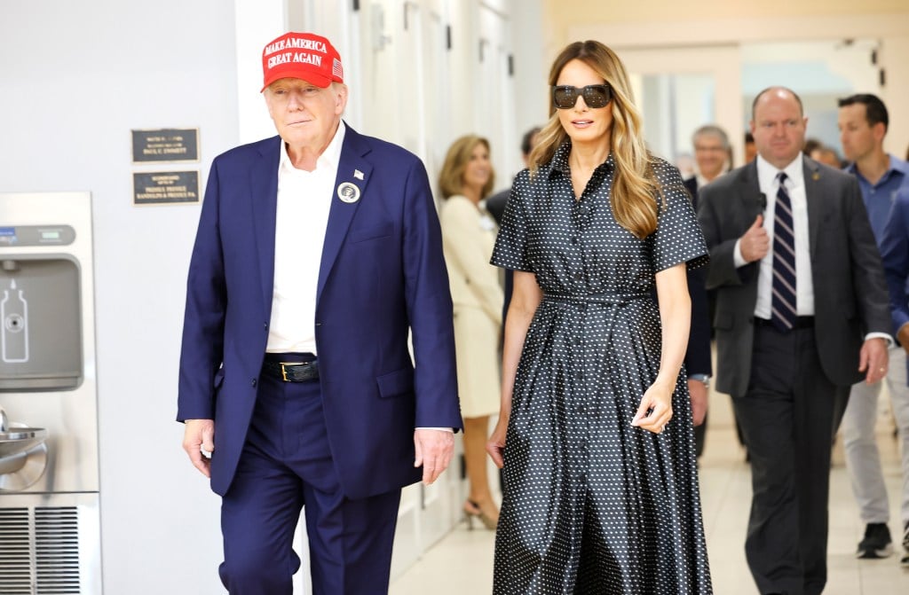 Donald Trump Casts His Vote In Florida