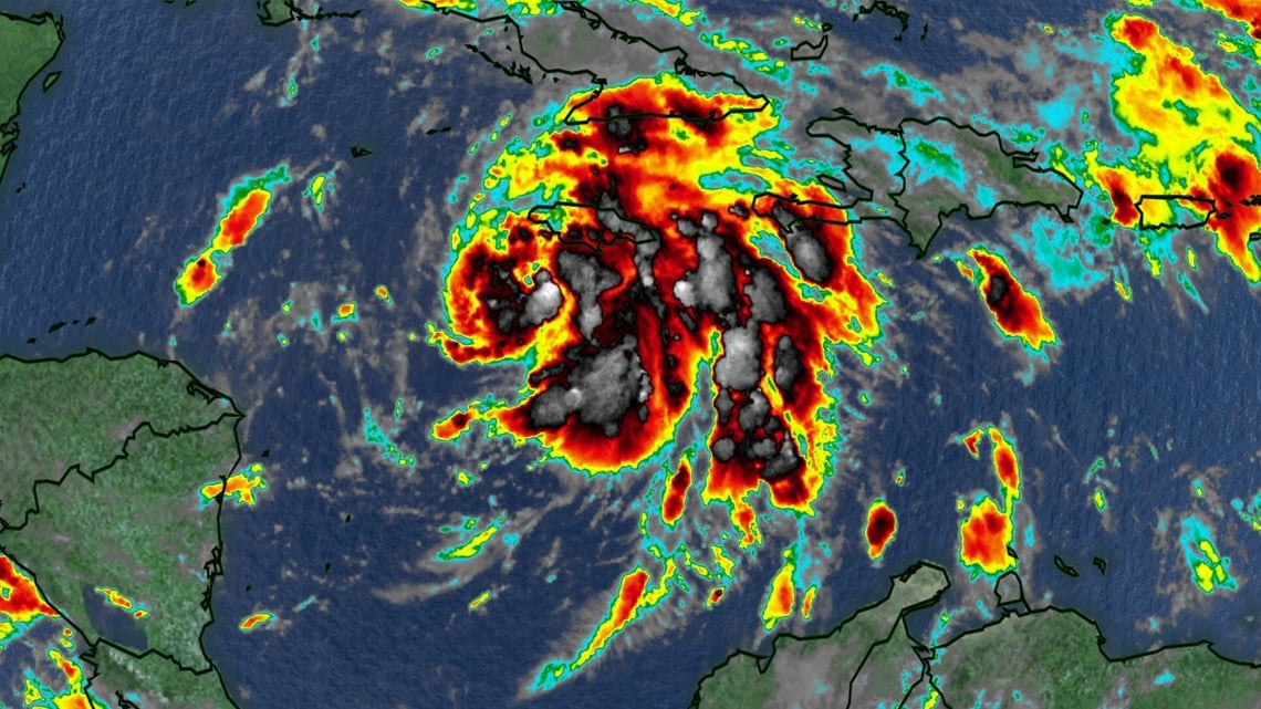 Rafael intensifies, forecast to become a hurricane