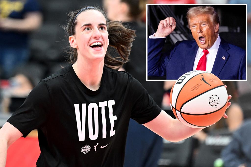 Trump praises Caitlin Clark while talking pay equity in women's sports