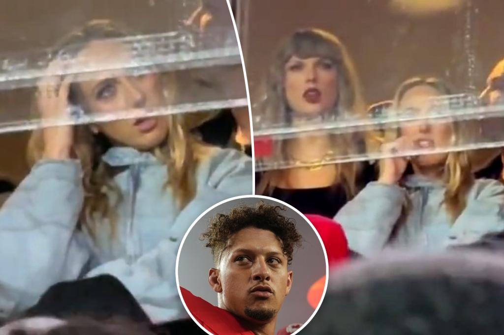 Watch Taylor Swift comfort Brittany Mahomes after Patrick's mid-Chiefs game injury