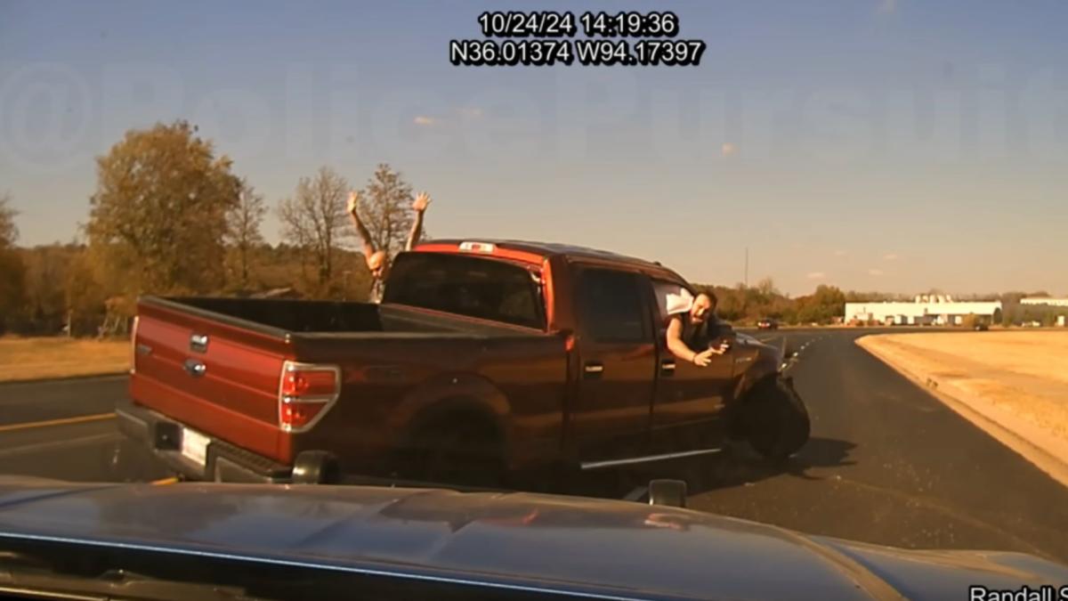 Arkansas Trooper Flips Ford F-150