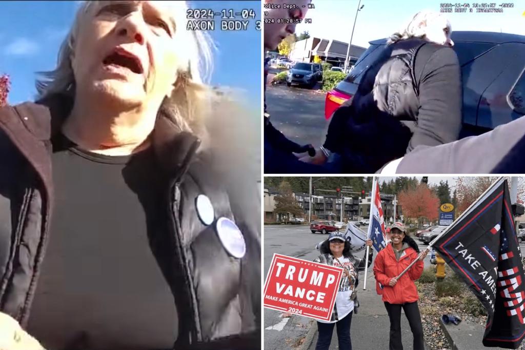 White woman arrested after attacking Hispanic Trump voters