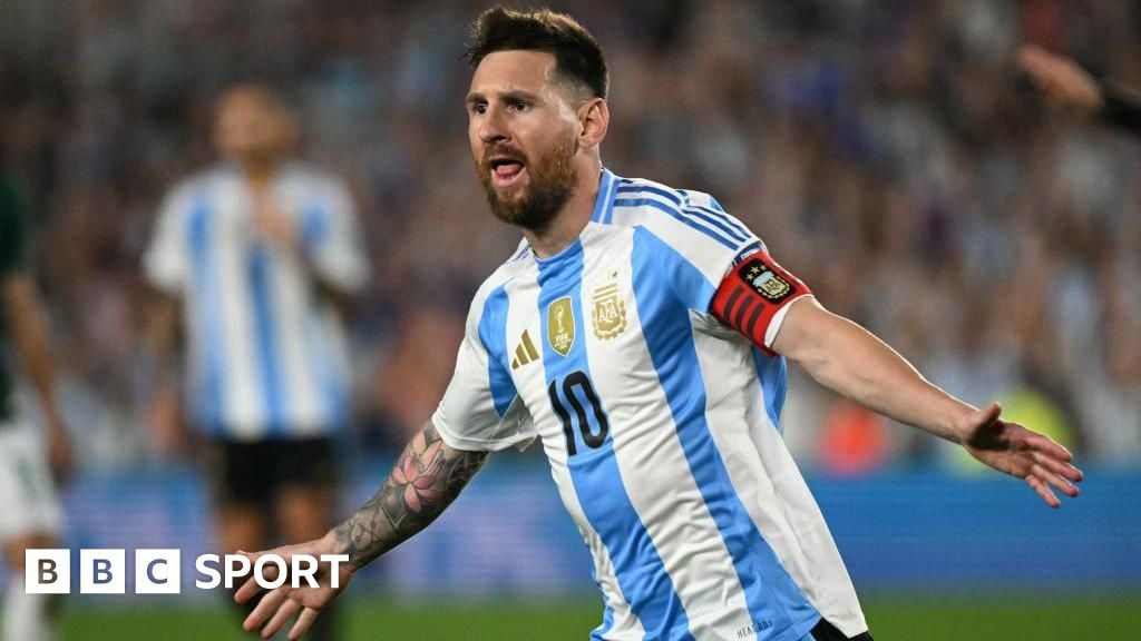 Messi hits hat-trick as Argentina beat Bolivia 6-0