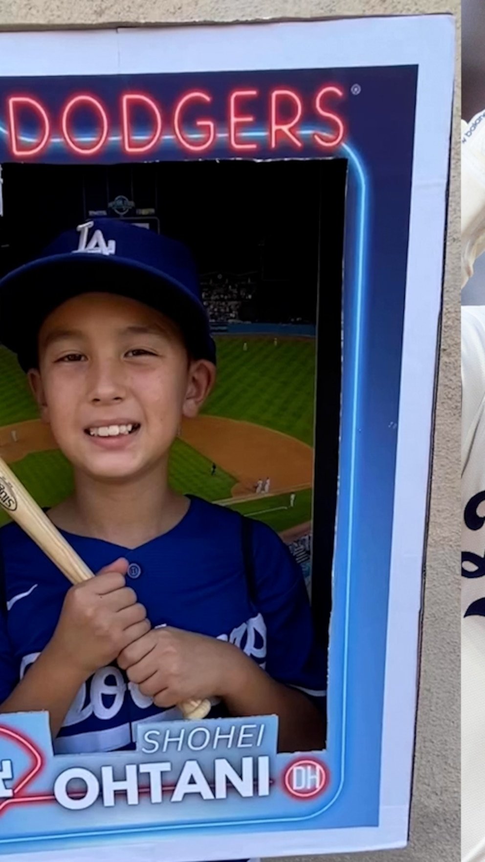 WATCH: This 9-year-old Dodgers fan's Shohei Ohtani baseball card costume is a home run