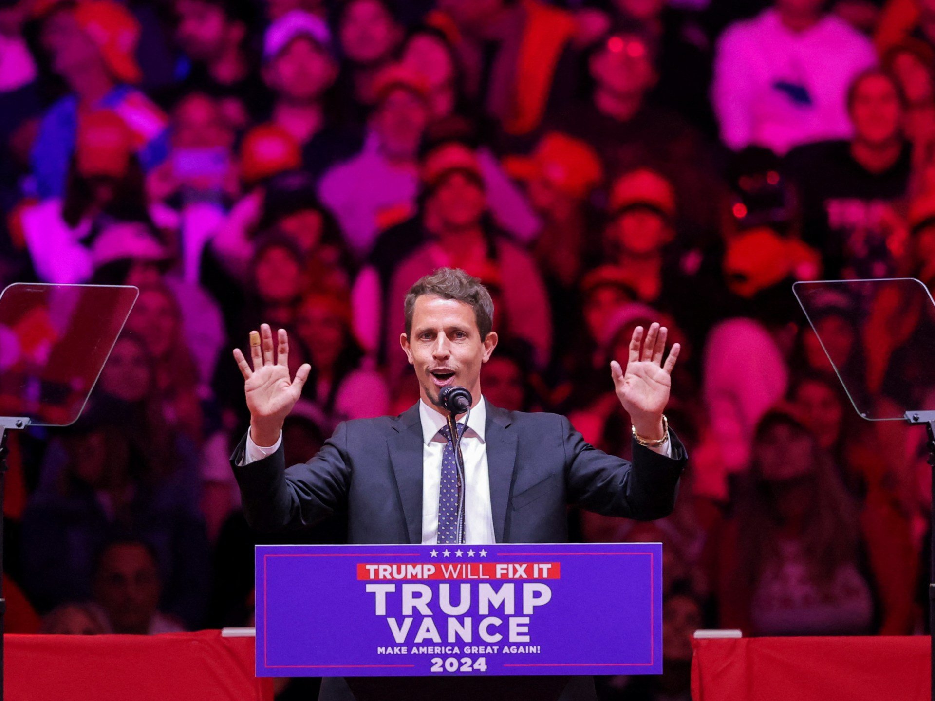 Comedian Tony Hinchcliffe under fire for Puerto Rico remarks at Trump rally